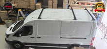 Load image into Gallery viewer, Set of 3 Heavy Duty Black Roof Racks Suitable for Ford Transit 350L High Roof Van