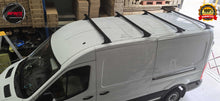Load image into Gallery viewer, Set of 4 Heavy Duty Black Roof Racks Suitable for Ford Transit 350L High Roof Van