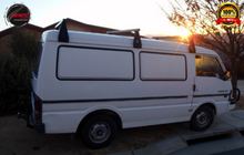 Load image into Gallery viewer, Set of 3 Heavy Duty Black Roof Racks (Mazda E2000 Van High Roof 1984-2006)