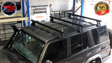 Load image into Gallery viewer, Set of 3 Heavy Duty Black Roof Rack (Toyota Toyota Landcruiser 70 Series)