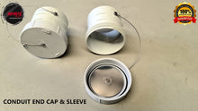 Load image into Gallery viewer, Set of 2 100mm CONDUIT END CAP & SLEEVE