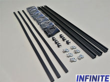 Load image into Gallery viewer, Set of 3 Heavy Duty Black Roof Rack (Ford Transit 2000 - 2014)