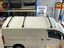 Load image into Gallery viewer, Set of 3 Heavy Duty Black Roof Racks Suitable for ALL New Toyota Hiace models (2019-onward )