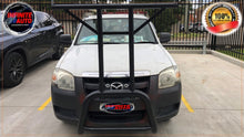 Load image into Gallery viewer, Matte Black Nudge bar With T-Rack (Mazda BT-50 2005-2011)