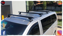 Load image into Gallery viewer, Set of 4 Heavy Duty Black Roof Racks Suitable for Mercedes-Benz Vito/ Valente 2005-onwards