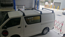 Load image into Gallery viewer, Set of 3 Heavy Duty Black Roof Racks fits (Toyota Hiace LWB1982-2018)