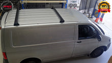 Load image into Gallery viewer, Set of 2 Heavy Duty Black Roof Rack Suitable for (Volkswagen Transporter T5 T6 2004-2024)