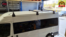 Load image into Gallery viewer, Set of 3 Heavy Duty Black Roof Rack (Ford Transit 2000 - 2014)