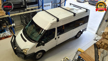 Load image into Gallery viewer, Set of 3 Heavy Duty Black Roof Rack (Ford Transit 2000 - 2014)