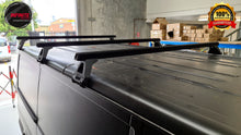Load image into Gallery viewer, Set of 3 Heavy Duty Black Roof Rack (Ford Transit 2000 - 2014)