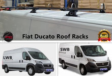 Load image into Gallery viewer, Set of 3 Heavy Duty Black Roof Rack Suitable for Fiat Ducato 2013-onwards