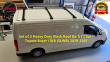 Load image into Gallery viewer, Set of 3 Heavy Duty Black Roof Rack Suitable for toyota Super LWB 2019-onwards