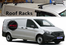 Load image into Gallery viewer, Set of 3 Heavy Duty Black Roof Racks Suitable for Mercedes-Benz Vito/ Valente 2005-onwards