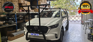 Matte Black Nudge bar With T-Rack Fits for Mazda BT-50 2021-2025