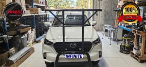 Matte Black Nudge bar With T-Rack Fits for Mazda BT-50 2021-2025