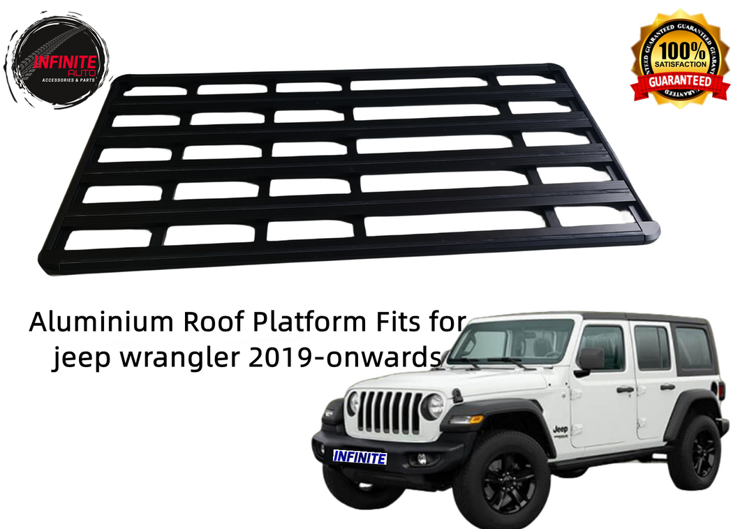 Aluminium Roof Platform Fits for jeep wrangler 2019-onwards (4 Door)