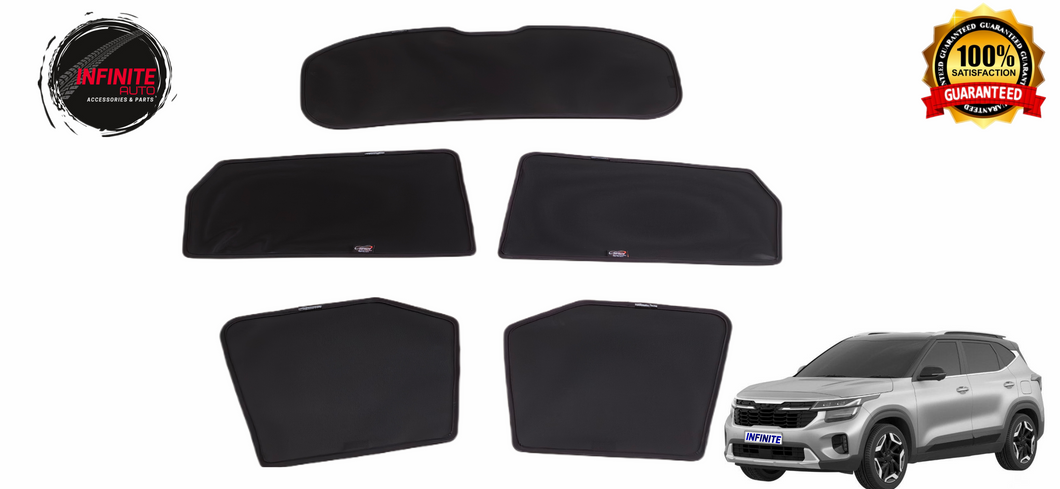 Magnetic Car Window Privacy Sun Shades Suitable for ( Kia Seltos 2019-onwards )