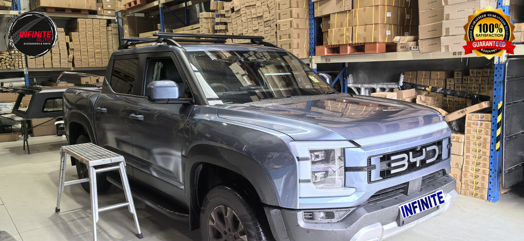 Black Roof Racks Fits for  BYD SHARK 6 ( With Roof Rails Models )