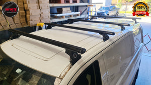 Set of 4  Heavy Duty Black Roof Racks Suitable for Mercedes-Benz Vito/ Valente 2005-onwards