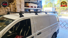 Load image into Gallery viewer, Set of 4  Heavy Duty Black Roof Racks Suitable for Mercedes-Benz Vito/ Valente 2005-onwards
