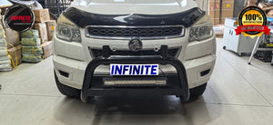 Matte Black Nudge bar With T-Rack (Holden Colorado 2012-2020)