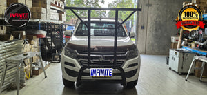 Matte Black Nudge bar With T-Rack (Holden Colorado 2012-2020)