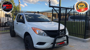 Matte Black Nudge bar With T-Rack (Mazda BT-50 2012-2020)