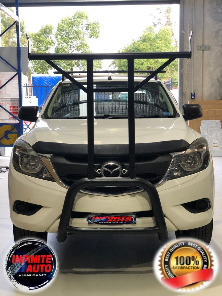 Matte Black Nudge bar With T-Rack (Mazda BT-50 2012-2020)