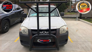 Matte Black Nudge bar With T-Rack (Mazda BT-50 2005-2011)