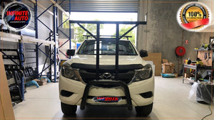 Matte Black Nudge bar With T-Rack (Mazda BT-50 2012-2020)