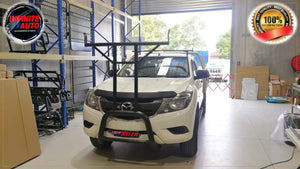 Matte Black Nudge bar With T-Rack (Mazda BT-50 2012-2020)