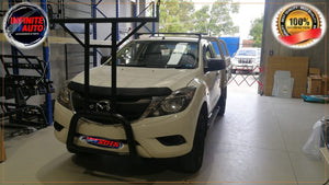 Matte Black Nudge bar With T-Rack (Mazda BT-50 2012-2020)