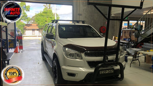 Matte Black Nudge bar With T-Rack (Holden Colorado 2012-2020)