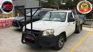 Matte Black Nudge bar With T-Rack (Mazda BT-50 2005-2011)