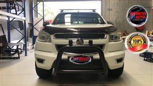 Matte Black Nudge bar With T-Rack (Holden Colorado 2012-2020)