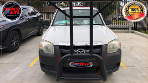 Matte Black Nudge bar With T-Rack (Mazda BT-50 2005-2011)