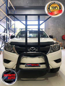 Matte Black Nudge bar With T-Rack (Mazda BT-50 2012-2020)