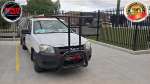 Matte Black Nudge bar With T-Rack (Mazda BT-50 2005-2011)