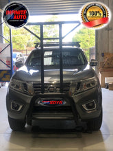 Load image into Gallery viewer, Matte Black Nudge bar With T-Rack ( Nissan Navara 2015-2021)
