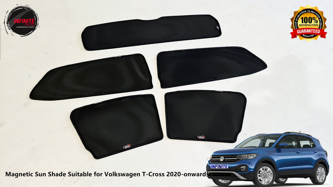 Magnetic Car Window Privacy Sun Shades Suitable for Volkswagen T-Cross 2020-onwards