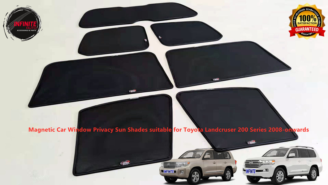 Magnetic Car Window Privacy Sun Shades suitable for Toyota Landcruser 2008-2021