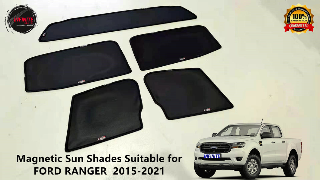 Magnetic Car Window Privacy Sun Shades Suitable for FORD RANGER PX2 & 3 2015-2022