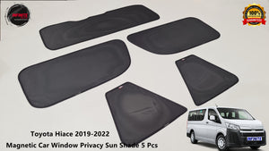 Magnetic Car Window Privacy Sun Shade 5 Pcs suitable for (Toyota Hiace 2019-onwards)