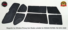 Load image into Gallery viewer, Magnetic Car Window Privacy Sun Shades suitable for NISSAN PATROL Y62 2012-onwards
