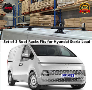 Set of 3 Roof Racks Fits for Hyundai Staria Load 2021-onwards ...