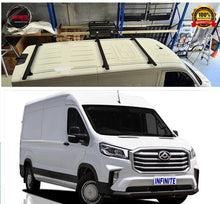 Load image into Gallery viewer, Set of 3  Heavy Duty Black Roof Rack Suitable for LDV Deliver 9 2020-onwards
