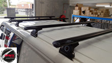 Load image into Gallery viewer, Set of 4  Heavy Duty Black Roof Rack (Volkswagen Transporter T5 T6 2004-2023 )
