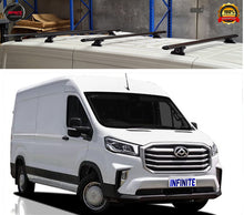 Load image into Gallery viewer, Set of 4  Heavy Duty  Black Roof Rack Suitable for LDV Deliver 9 2020-onwards
