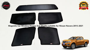 Magnetic Car Window Privacy Sun Shades suitable for  Nissan Navara D23 2015-onwards