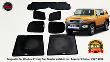 Load image into Gallery viewer, Magnetic Car Window Privacy Sun Shades suitable for Toyota FJ Cruiser 2007- onwards
